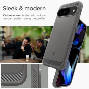 Spigen Rugged Armor Google Pixel 9 Pro / Pixel 9 Phone Case - Marble Gray - image 3