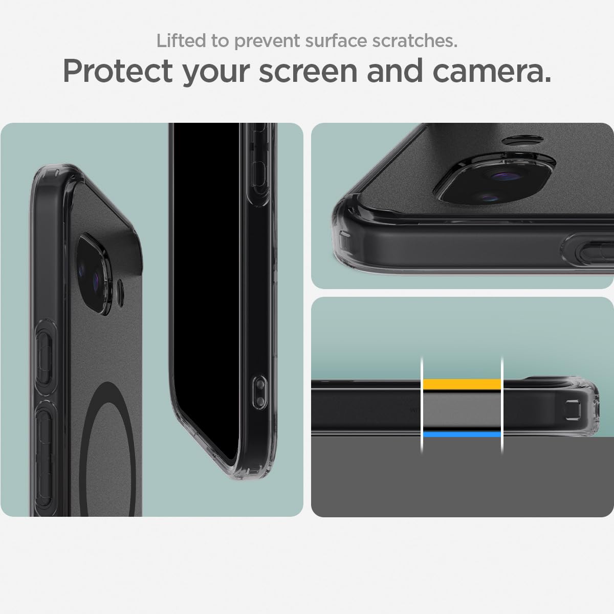 Spigen Ultra Hybrid MagFit Google Pixel 9a Phone Case - Frost Black - image 5