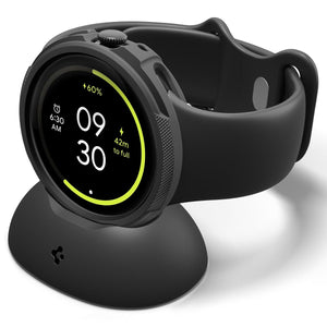 Spigen Pixel Watch 4 41mm Liquid Air case and stand - Matte Black - image 1