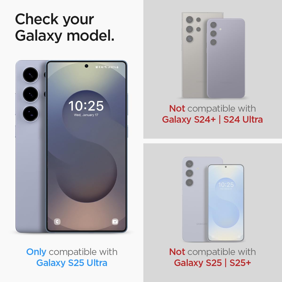 Spigen Galaxy S25 Ultra Screen Protector - Glas.tR EZ Fit Tempered Glass (2 Pack) - Clear - image 2