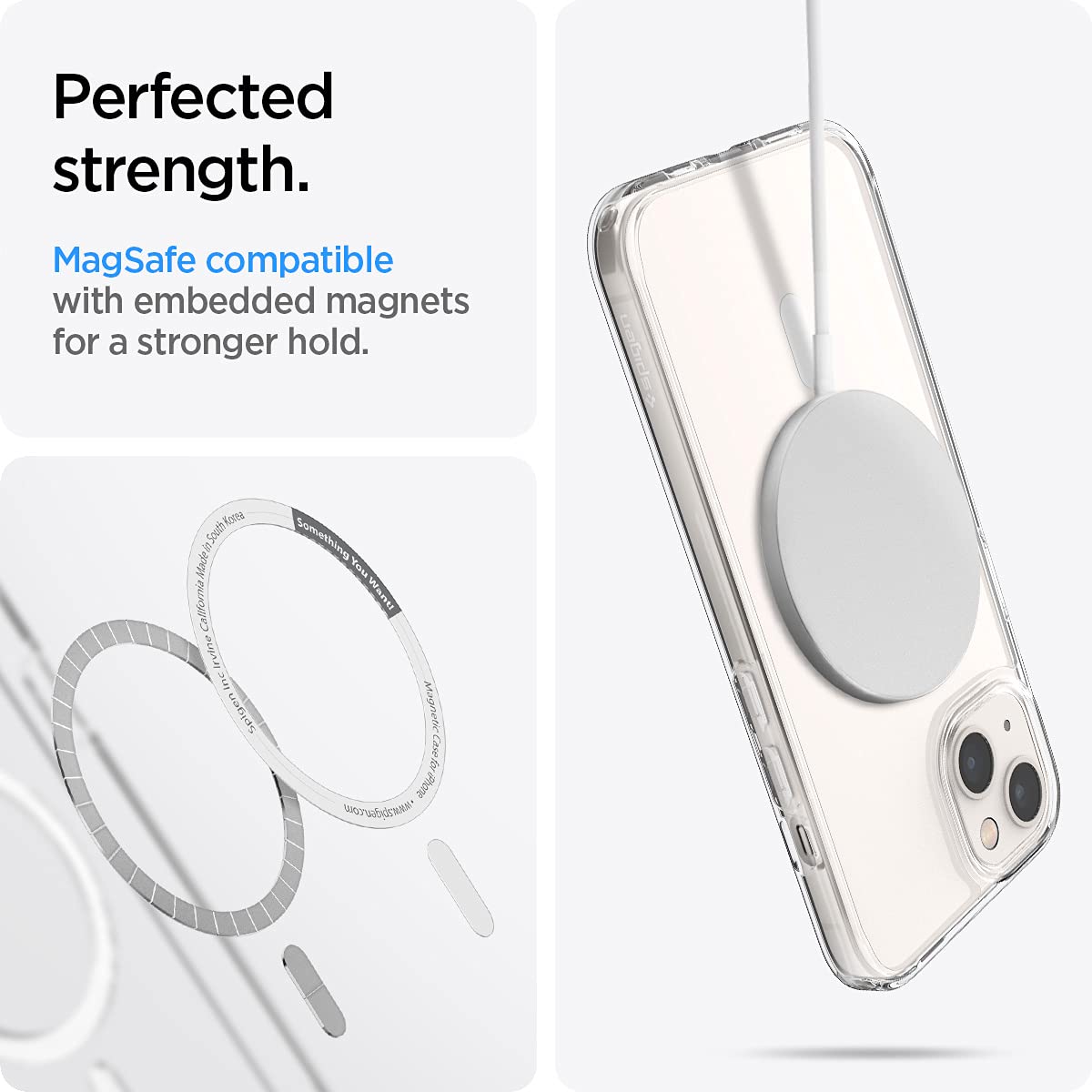 Spigen Ultra Hybrid MagFit iPhone 13 Case - White - image 4
