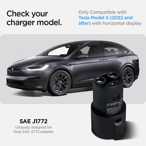 Spigen Tesla Model X 2022+ J1772 Adapter Door Dock - Black - image 2