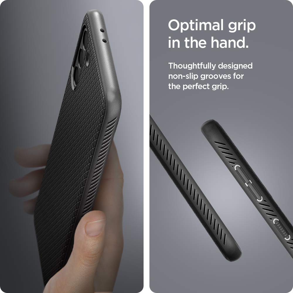 Spigen Galaxy S21 Case - Liquid Air - Matte Black - image 5