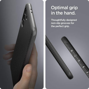 Spigen Galaxy S21 Case - Liquid Air - Matte Black - image 5