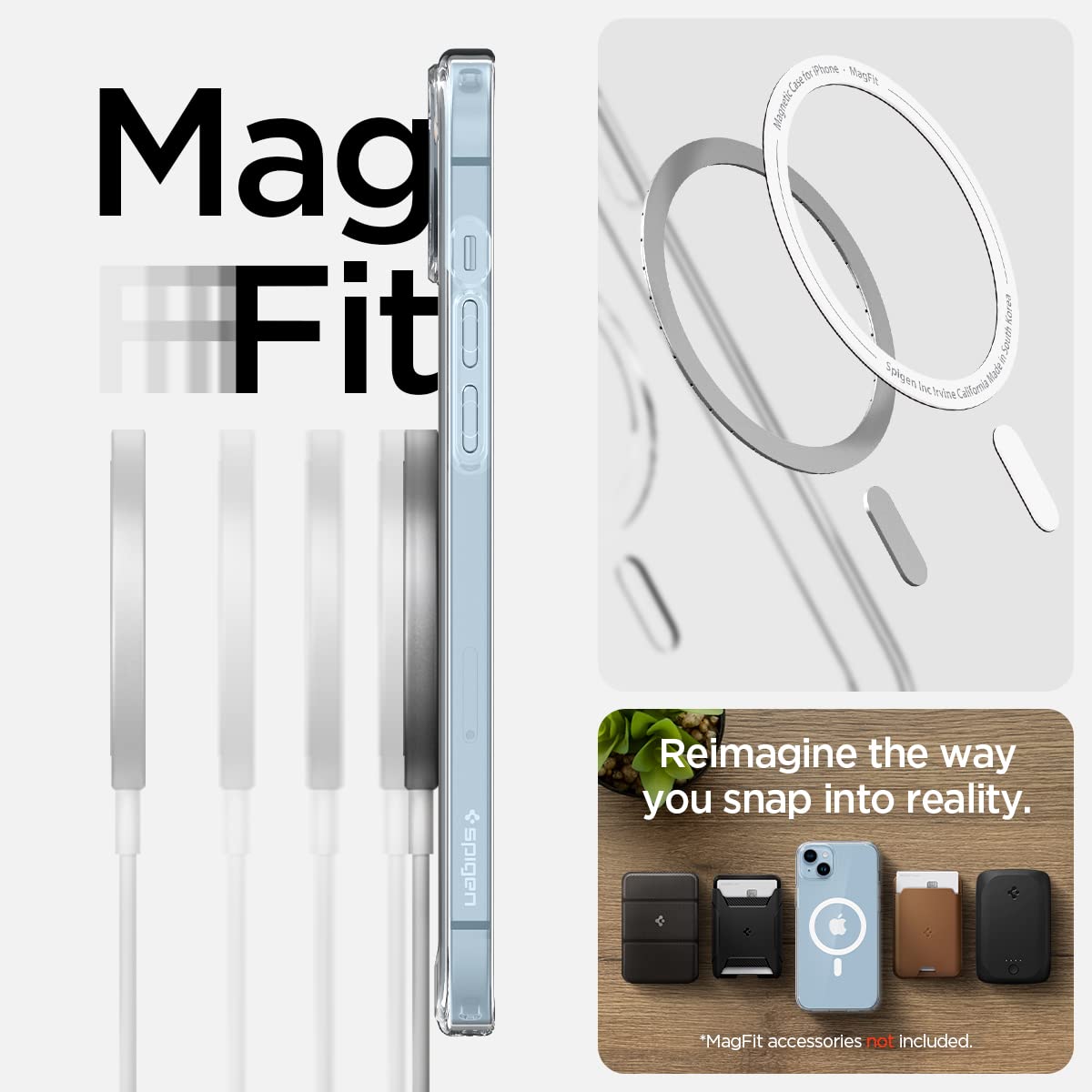 Spigen iPhone 14 Case Ultra Hybrid MagFit - iPhone 14 - White - image 6