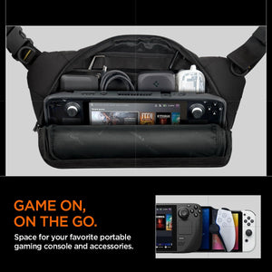 Spigen Klasden KD410 Handheld Gaming Sling Bag - Black - image 5