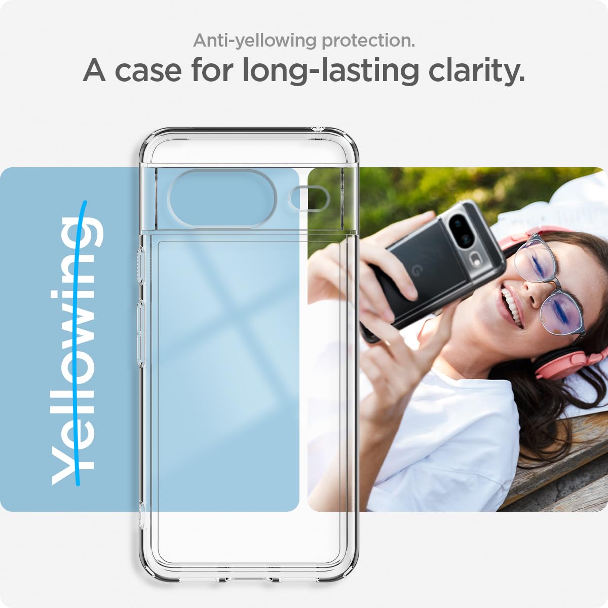 Spigen Ultra Hybrid Google Pixel 8 Phone Case - Crystal Clear - image 5