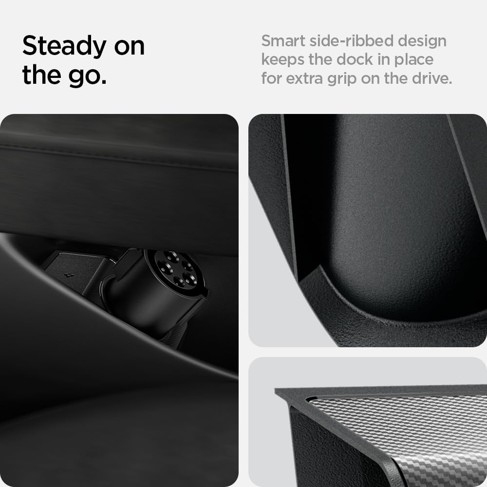 Spigen Tesla Model Y 2020-2024 J1772 Adapter Door Dock - Black - image 5