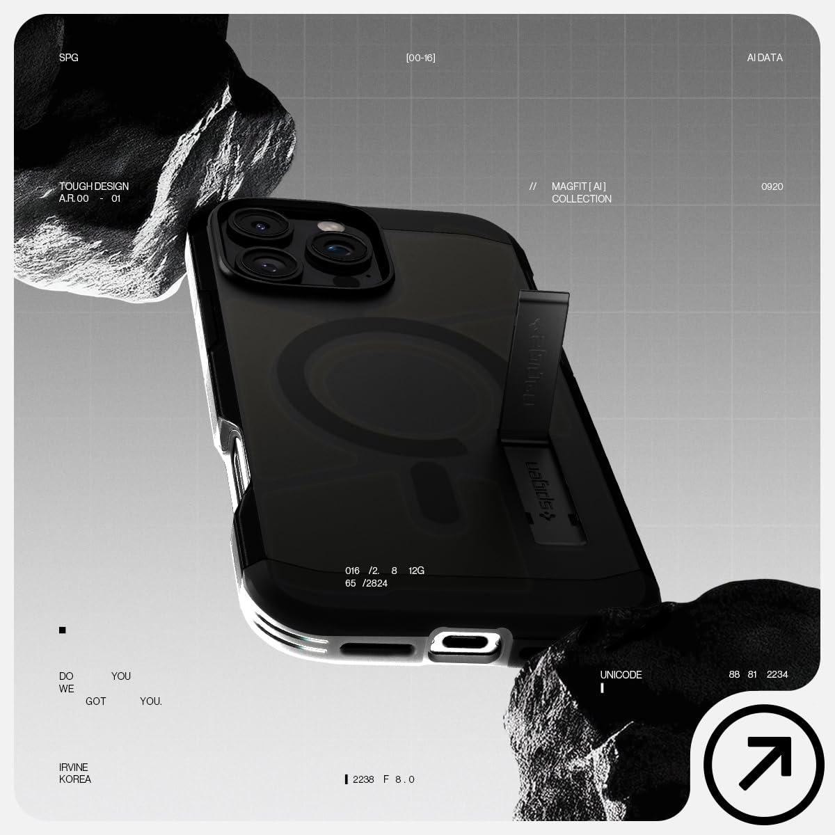 Spigen iPhone 16 Pro Max Case Tough Armor MagFit - Frost Black - image 3