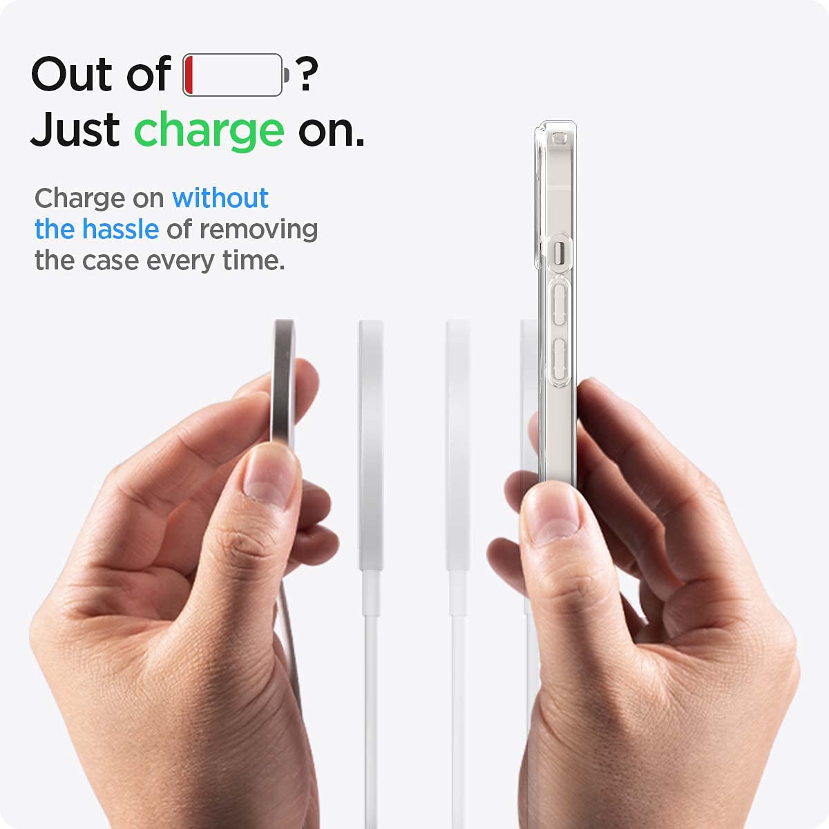 Spigen Ultra Hybrid MagFit iPhone 13 Case - White - image 7