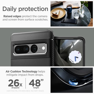 Spigen Rugged Armor Google Pixel 7 Pro Phone Case - Matte Black - image 4