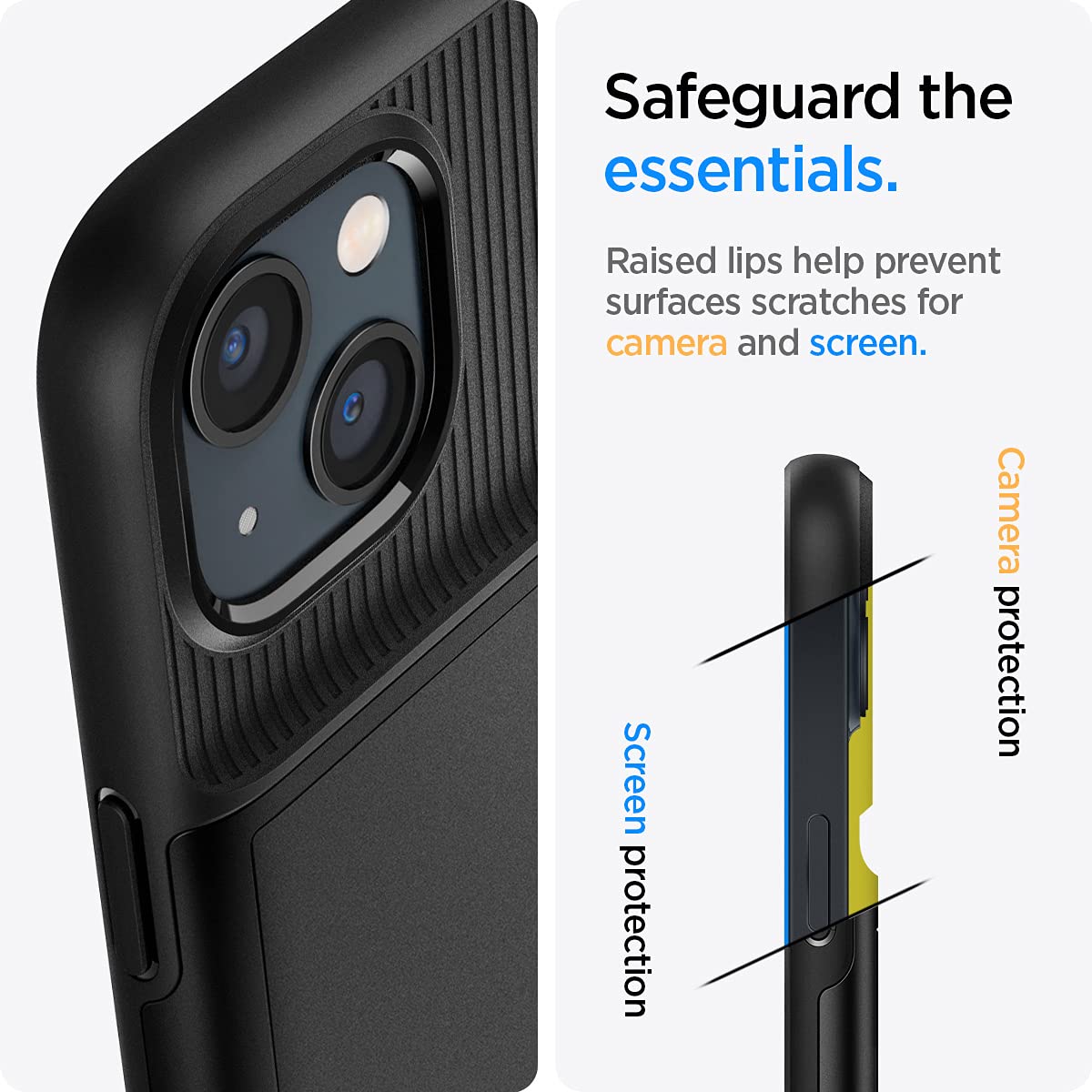 Spigen iPhone 13 Case Slim Armor CS - Black - image 6