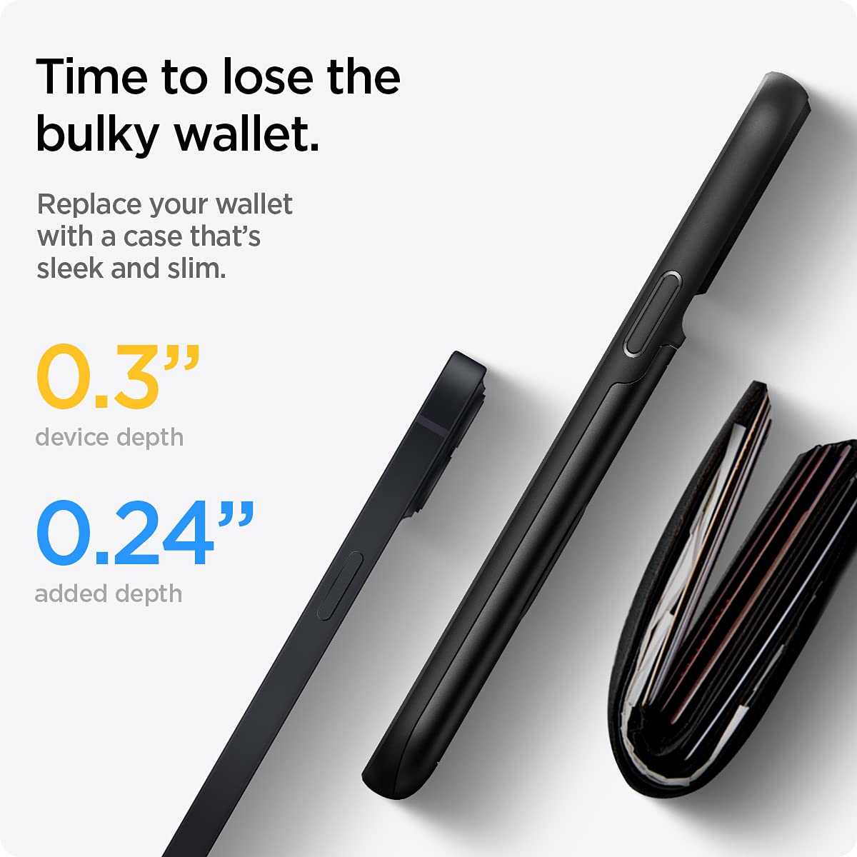 Spigen iPhone 13 Case Slim Armor CS - Black - image 5
