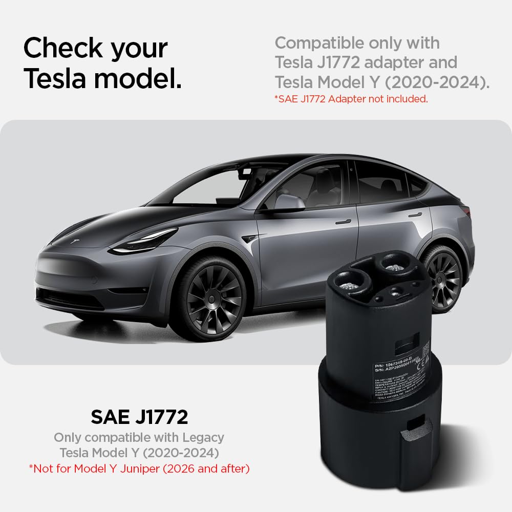 Spigen Tesla Model Y 2020-2024 J1772 Adapter Door Dock - Black - image 2
