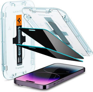Spigen iPhone 14 Pro Max Screen Protector GLAS.tR EZ Fit Privacy (2 Pack) - iPhone 14 Pro Max - Privacy - image 1