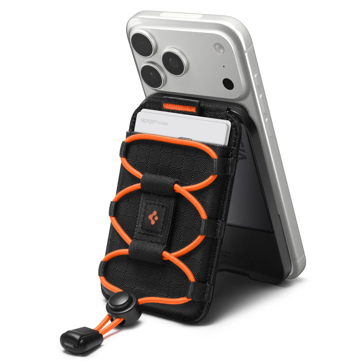 Spigen Tiefit MagFit 3-Card Wallet Stand - Black - image 1
