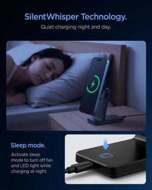 Spigen OneTap Pro 3 CryoMax Qi2 15W Wireless Charging Stand - Black - image 5