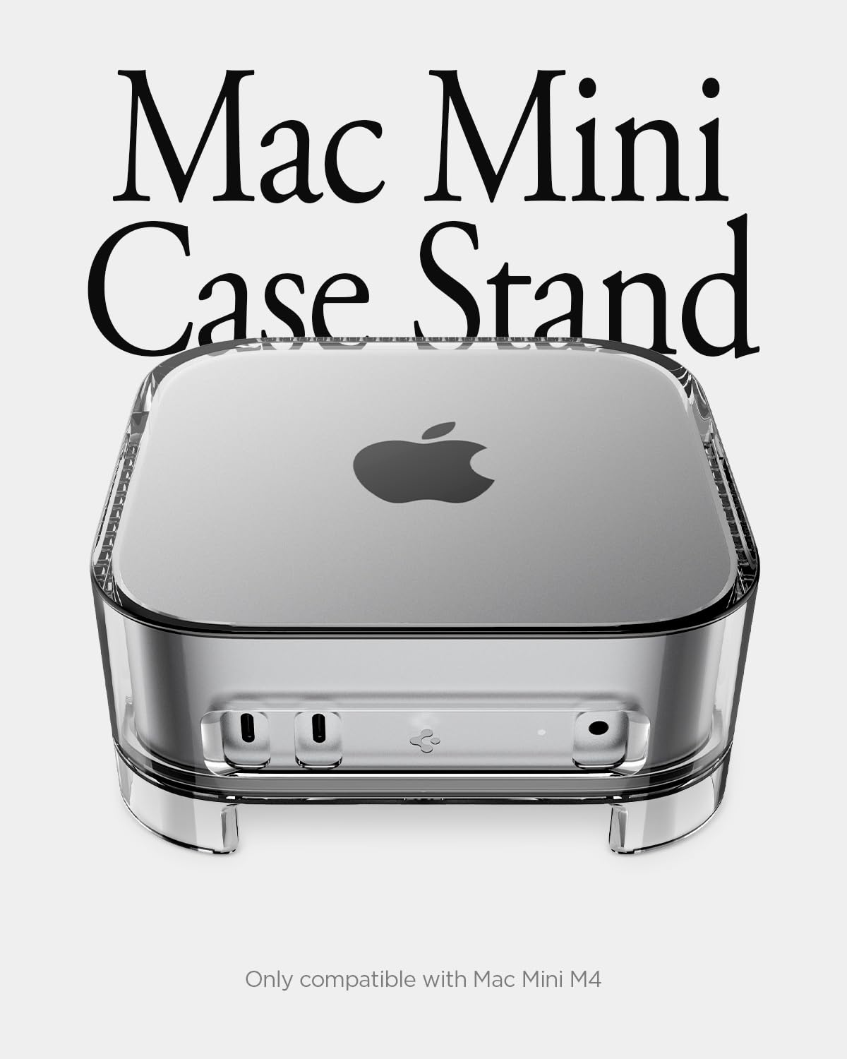 Spigen Ultra Hybrid Filter Case Stand for Mac mini M4 and M4 Pro - Crystal Clear - image 2
