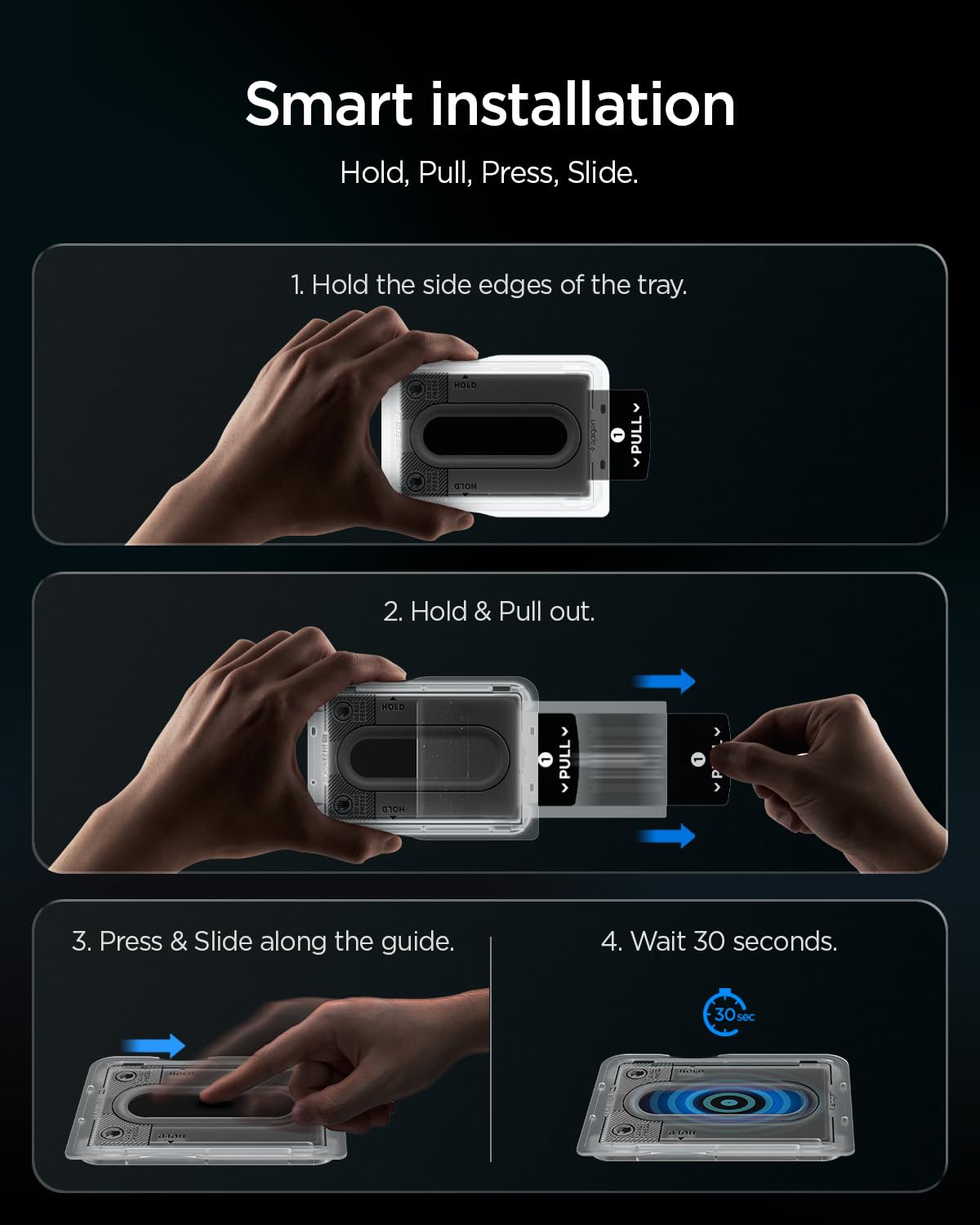 Spigen Galaxy Z Fold 8 Screen Protector GLAS.tR EZ Fit Pro (2 Pack) - Transparent - image 4