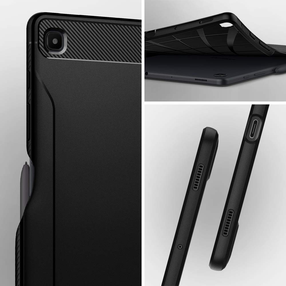 Spigen Galaxy Tab S6 Lite (2024/2022/2020) Case - Rugged Armor - Matte Black - image 3