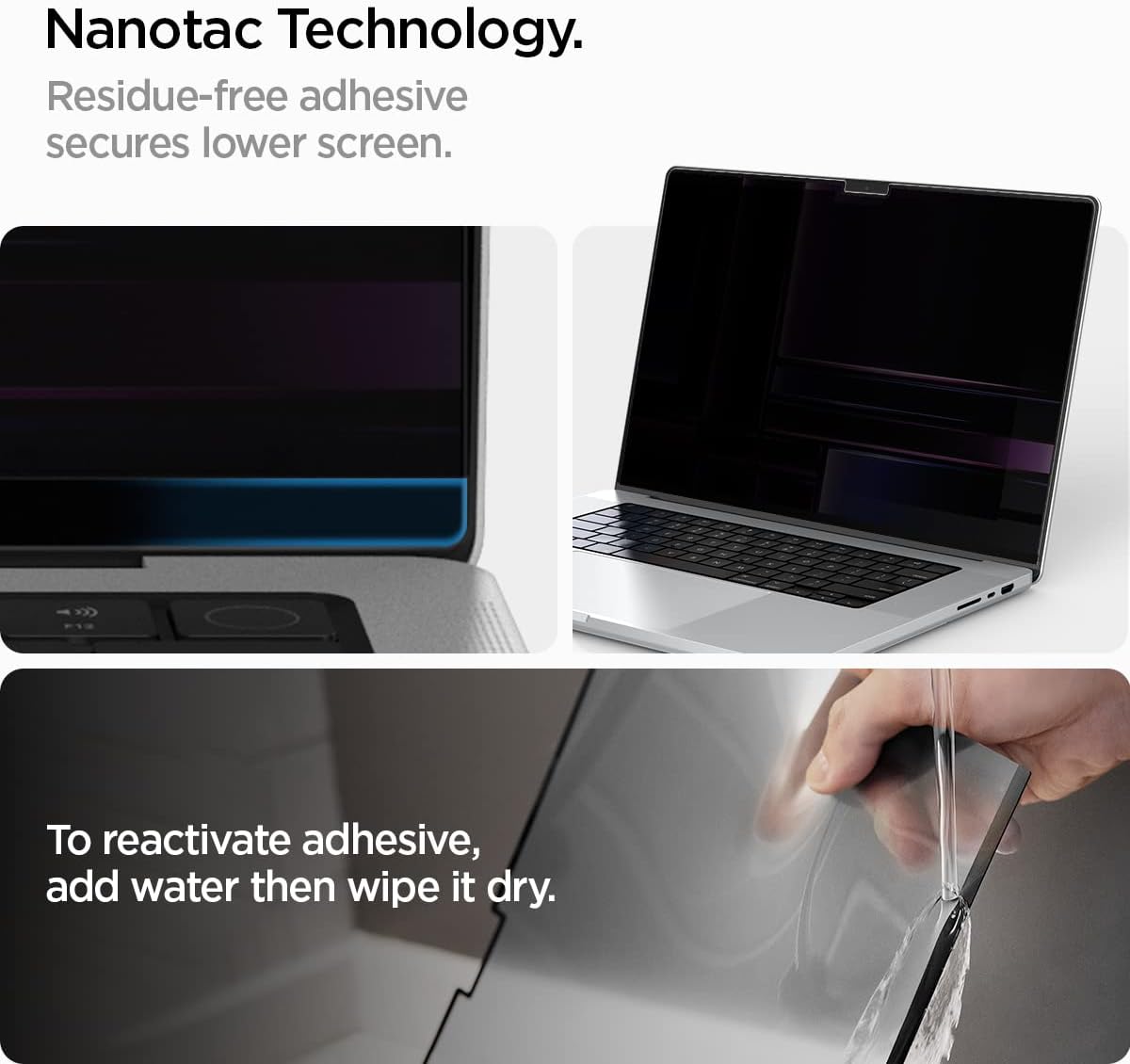 Spigen MacBook Pro 16-inch SafeView privacy screen - Transparency - image 5
