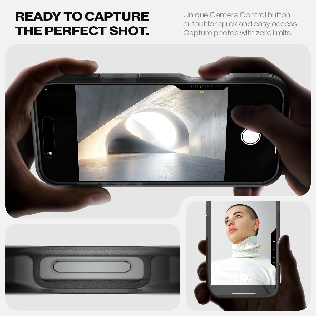 Spigen iPhone 16 Pro Max Case Tough Armor MagFit - Frost Black - image 7