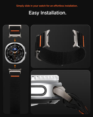 Spigen Galaxy Watch 9 Band - DuraPro Flex - Black DuraPro Flex - image 7