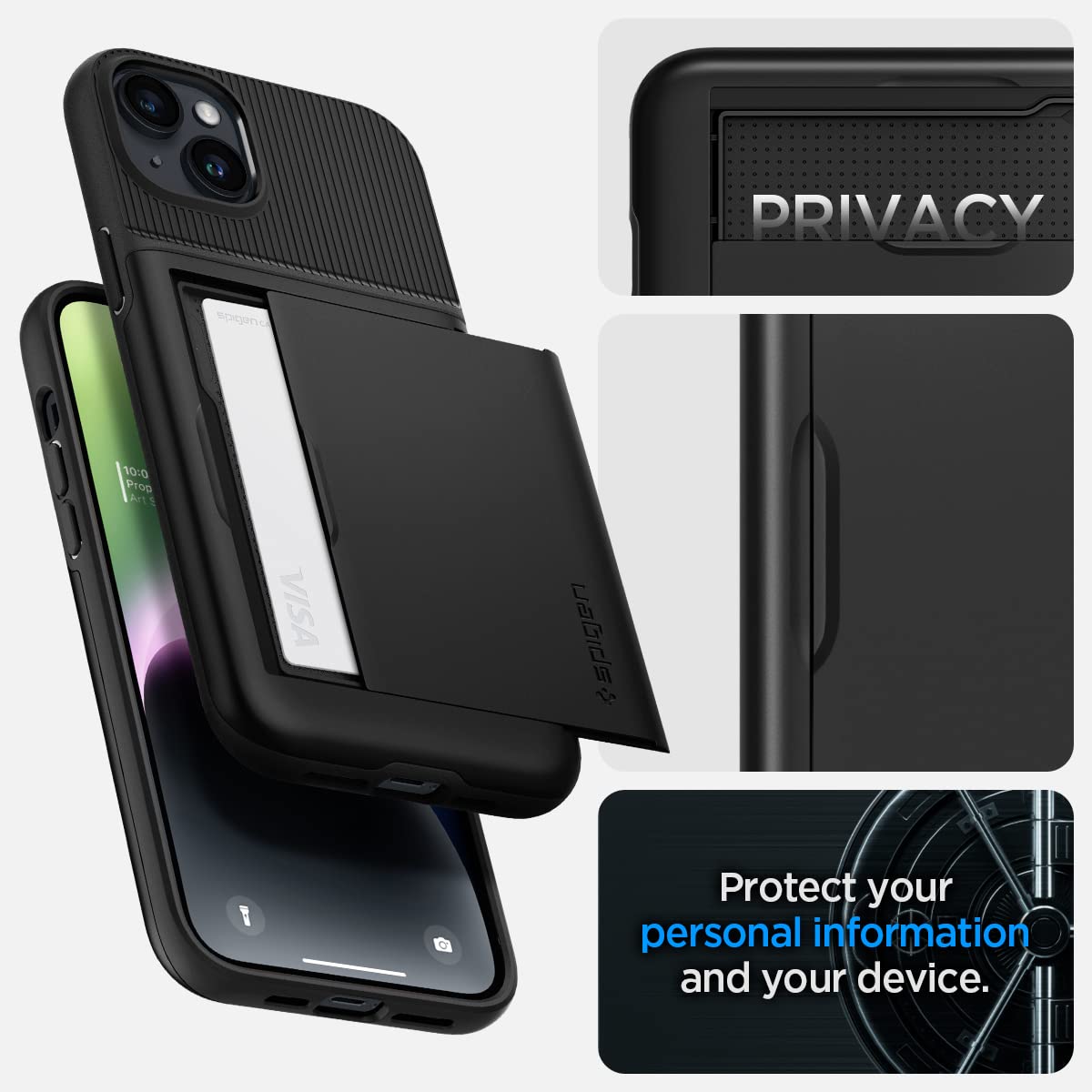 Spigen iPhone 14 Case Slim Armor CS - Black - image 5