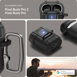 Spigen Lock Fit Google Pixel Buds Pro 2 / Pro Case - Matte Black - image 2