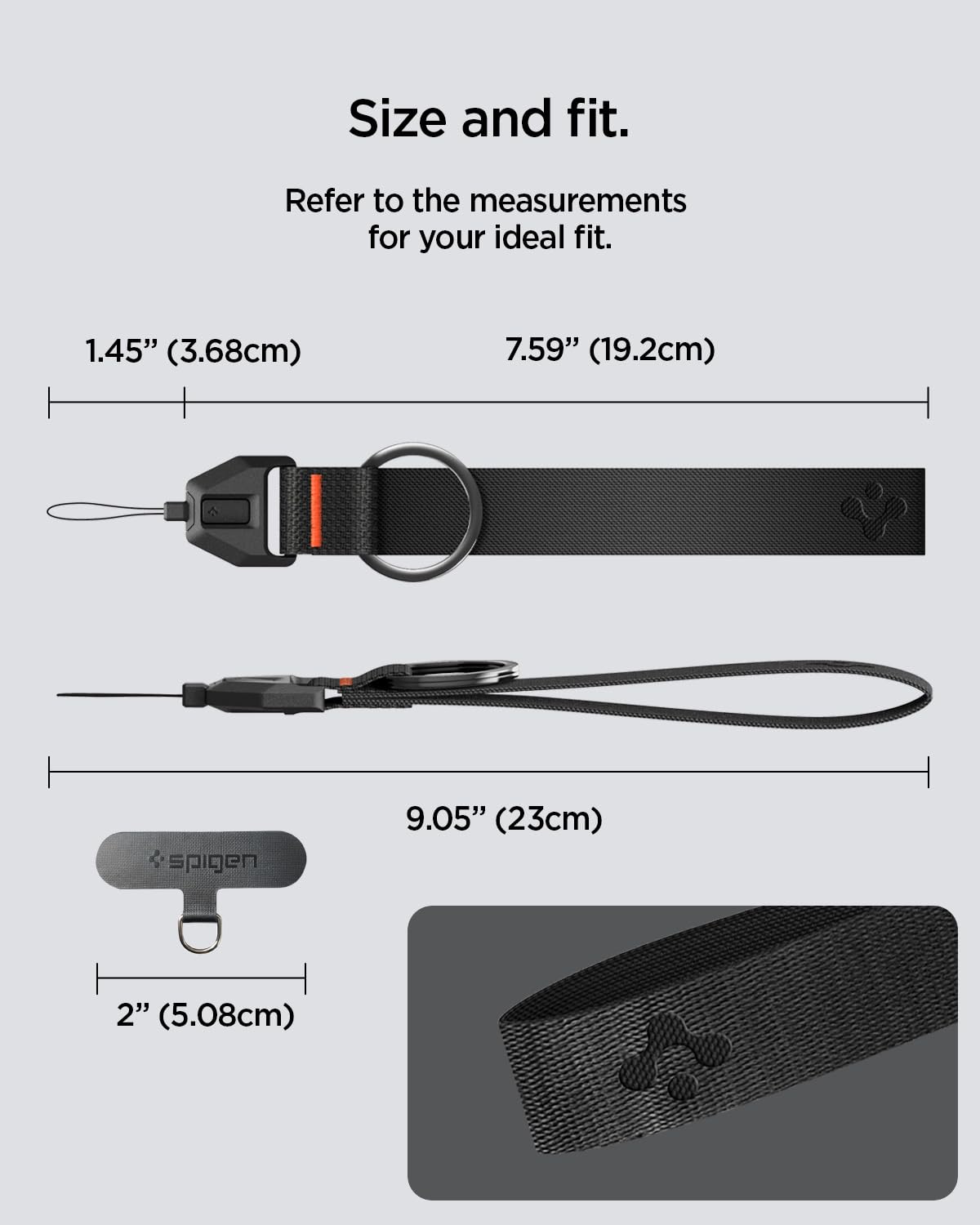Spigen Universal Wrist Lanyard + ConTag - Black - image 7