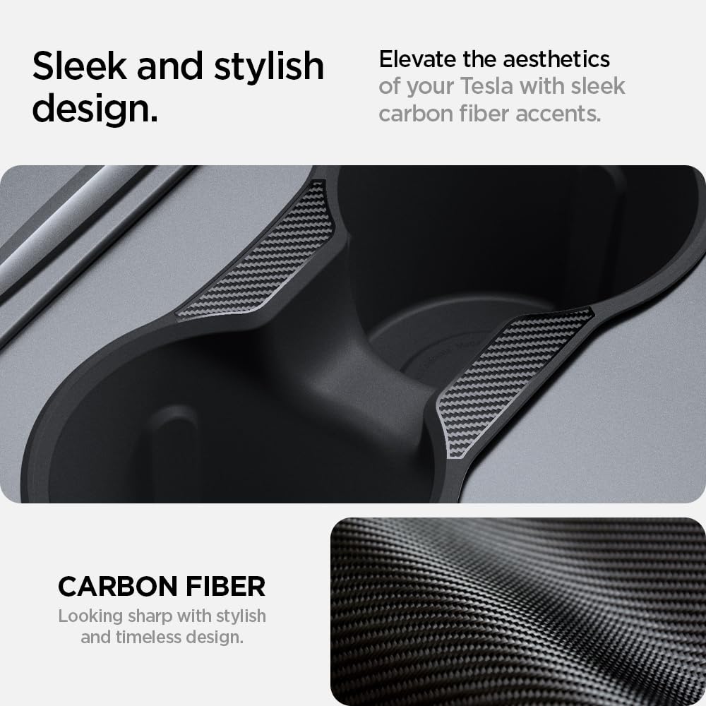 Spigen Tesla center console cup holder insert view 5