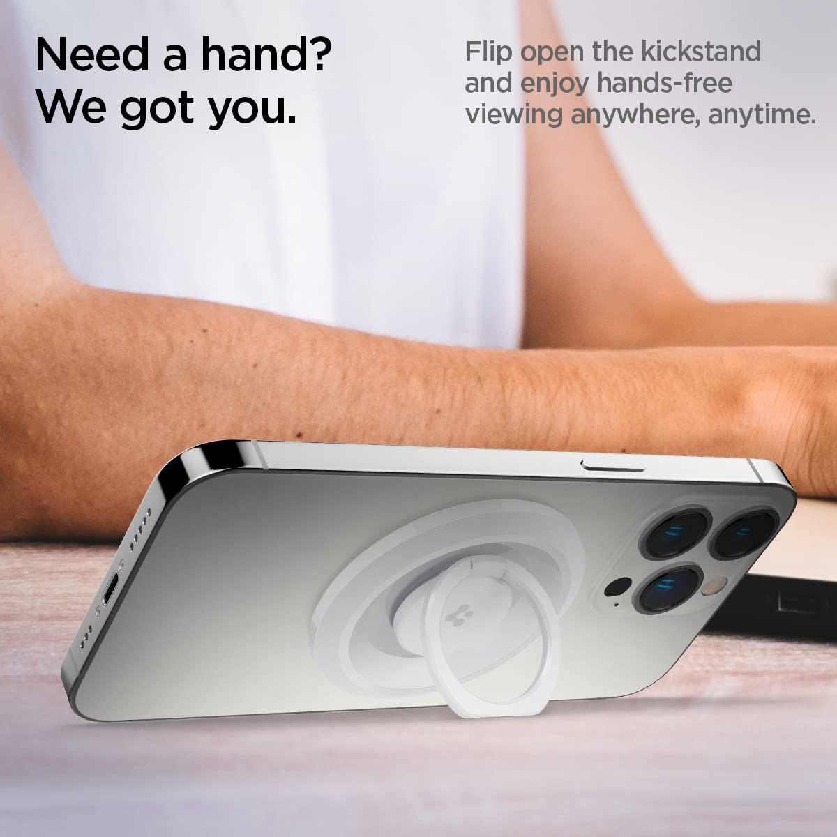 Spigen O-Mag MagFit Phone Grip - White - image 4