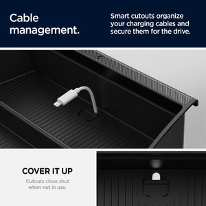 Spigen Ford F-150 and F-150 Lightning Armrest Organizer - Black - image 5