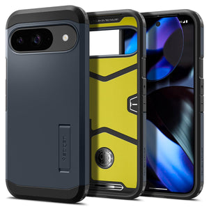 Spigen Tough Armor Google Pixel 9 Pro / Pixel 9 Kickstand Case - Metal Slate - image 1