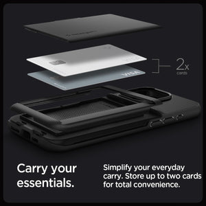 Spigen iPhone 15 Pro Case Slim Armor CS - Black - image 3