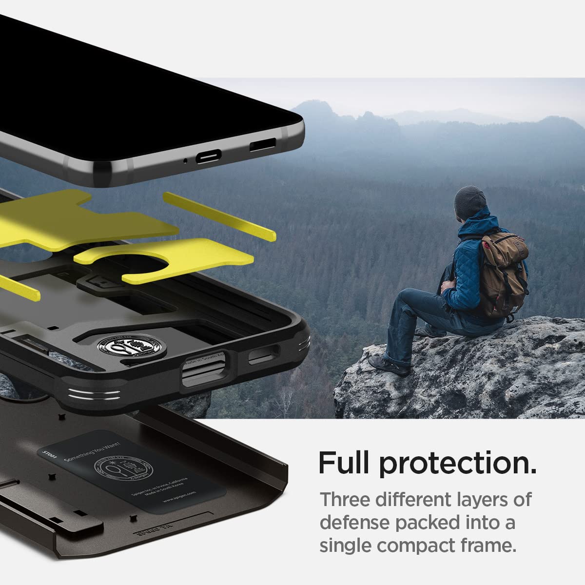 Spigen Tough Armor Galaxy S22 Phone Case - Gunmetal - image 4