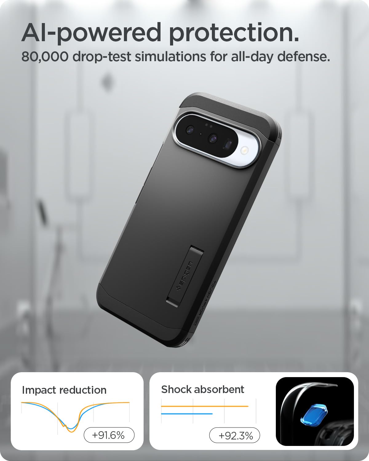 Spigen Tough Armor MagFit Google Pixel 10 Pro / Pixel 10 Kickstand Case - Black - image 5