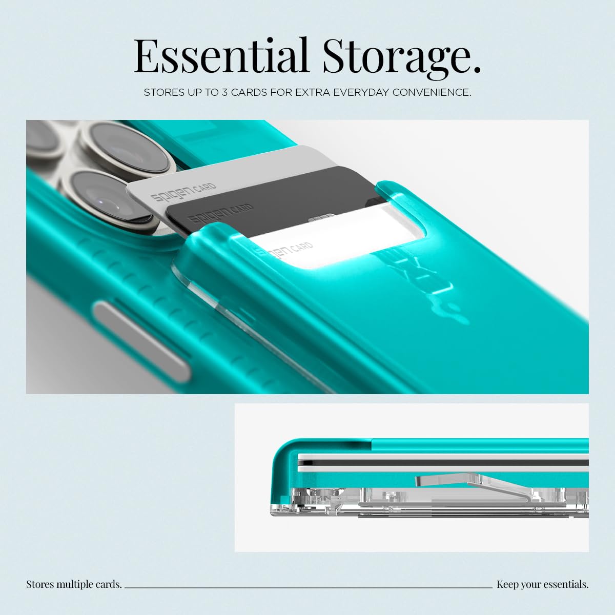 Spigen Classic C1 MagSafe Wallet - Bondi Blue - image 7