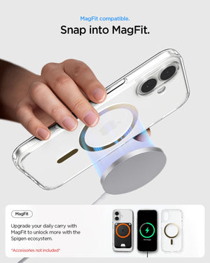 Spigen iPhone 17 Case - Ultra Hybrid (MagFit) - Clear Gold