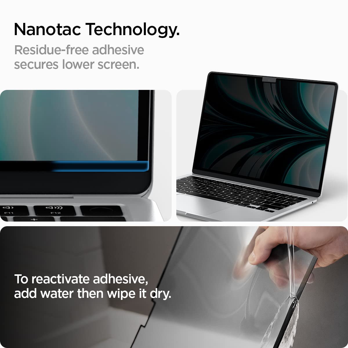 Spigen MacBook Air 13-inch SafeView privacy screen - Transparency - image 5