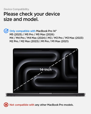 Spigen MacBook Pro 14-inch SafeView privacy screen - Transparency - image 2
