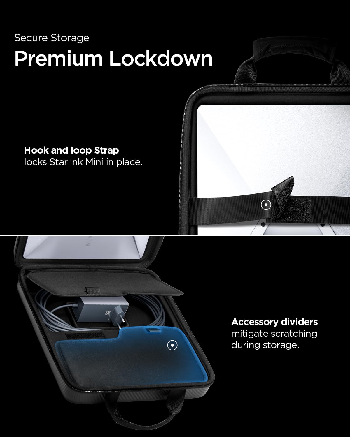 Spigen Starlink Mini EVA Hard Shell Carrying Case - Carbon - image 6