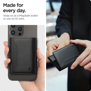 Spigen Valentinus S MagFit 7-Card Trifold Wallet - Black - image 3