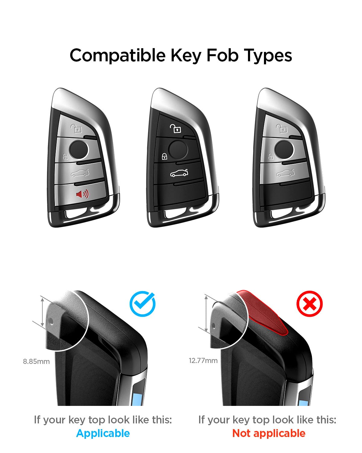 Spigen BMW G Series smart key fob case BK100 - Black - image 2