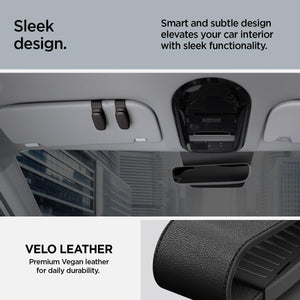 Spigen SH100 car visor sunglasses holder 2-pack - Black - image 8