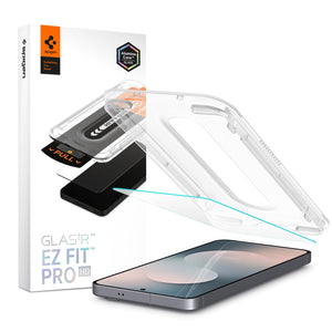 Spigen Galaxy S25 FE Screen Protector - Glas.tR EZ Fit Pro Tempered Glass (2 Pack) - Clear - image 1
