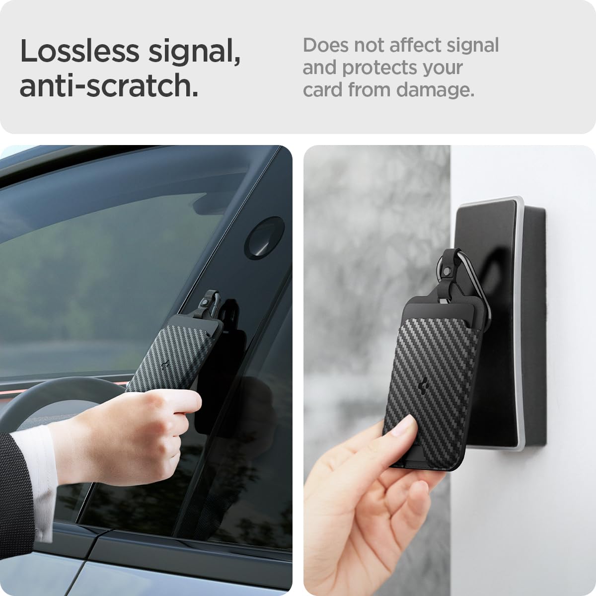 Spigen Universal EV Key Card Holder with Carabiners 2-Pack - Black - image 3