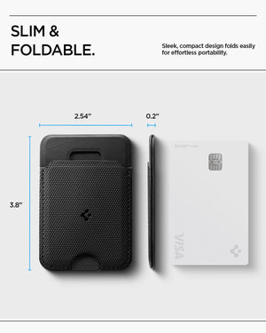 Spigen Slim Fold MagSafe Wallet Stand - Black - 1-Card Stand - image 6