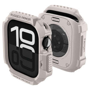 Spigen Rugged Armor 2 Apple Watch Series 11/10 42mm case in Dune Beige