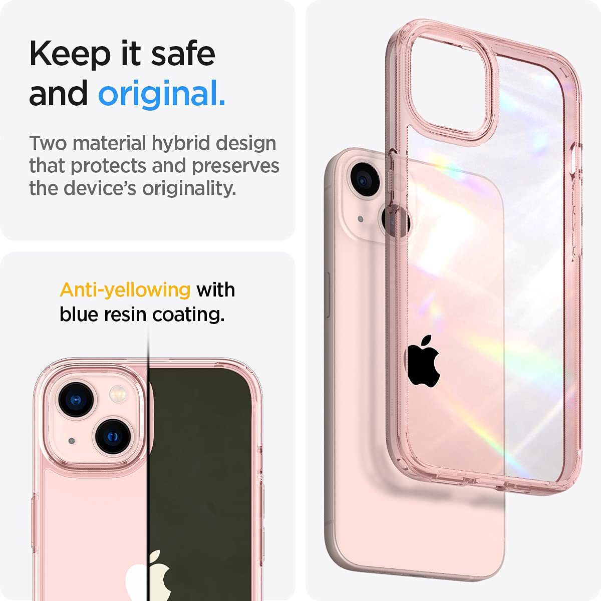 Spigen iPhone 13 Mini Case Ultra Hybrid - Rose Crystal - image 4